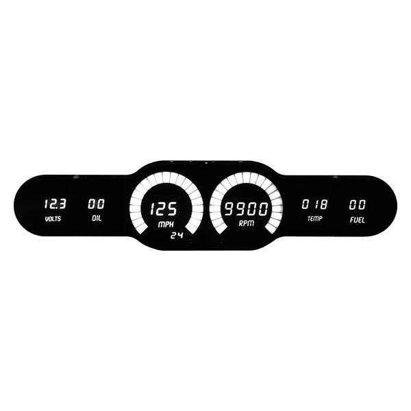 Intellitronix, DP10004W, 6 Gauge Bar Sep Digital Universal Panel