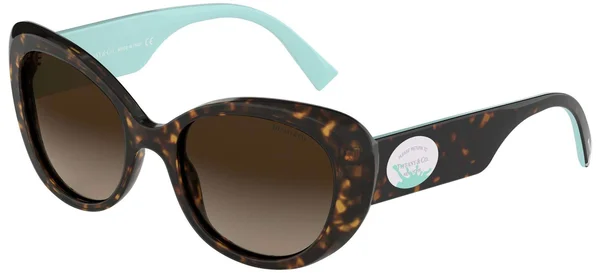 Tiffany TF4153 Havana, Brown Lens Sunglasses