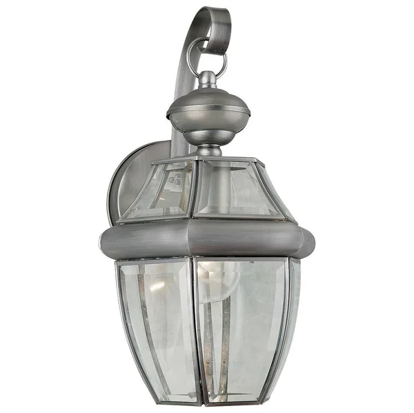 Forte Lighting 19007-01-54 Signature Outdoor Wall Light Olde Nickel