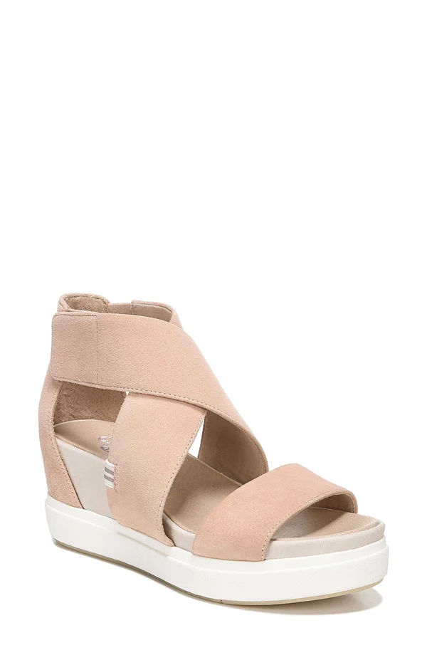 Dr. Scholl&s Original Collection Women's Scout High Wedge Sandal - Size: 6.5, Pink