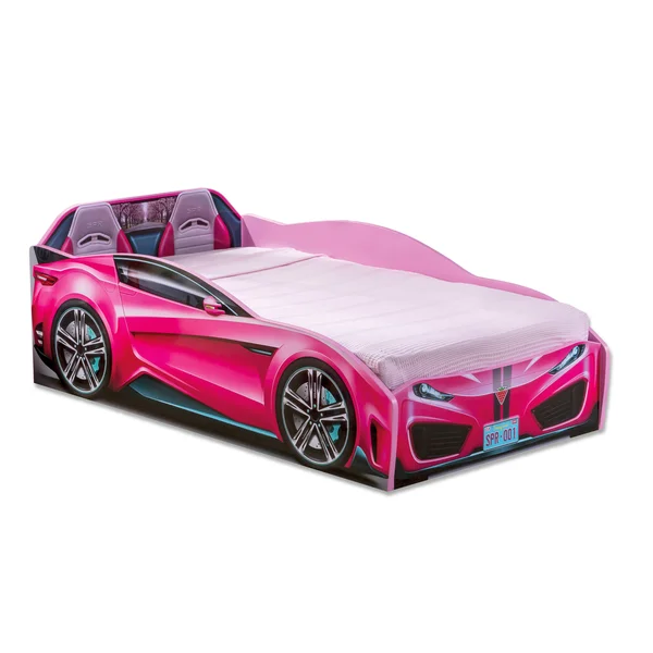 Cilek Spyder Race Car Toddler Bed in Pink