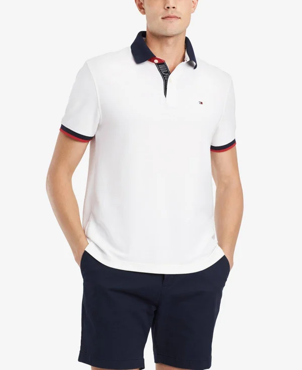 Tommy Hilfiger Men's Kemp Custom-Fit Polo - Bright White