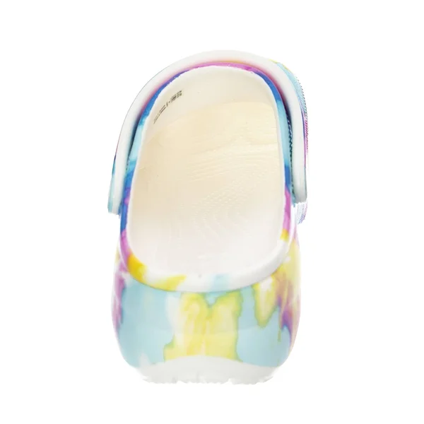 Crocs Women's Classic Tie Dye Platform Clogs, White