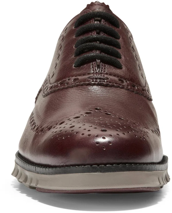 Cole Haan Men's Zerogrand Wingtip Oxford Shoes (Burnished Wine Leather - 16 M)