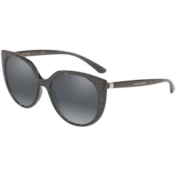 Dolce & Gabbana DG6119 Sunglasses - 54-17-140, 324188 Transparent Grey Glitter Silve