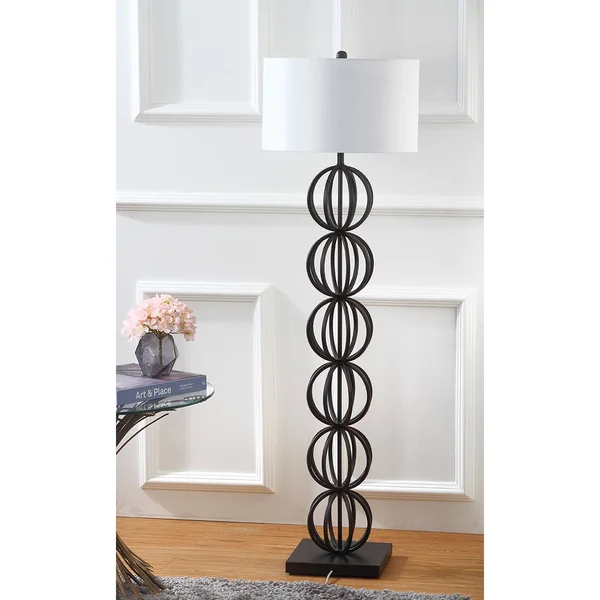 Safavieh Suzie Sphere Floor Lamp, Black
