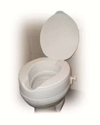 Drive Medical 12067 Raised Toilet Seat with Lid