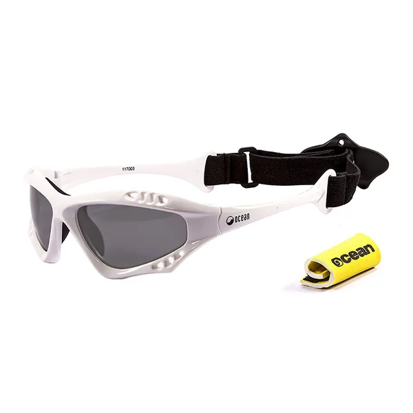 Ocean Sunglasses Australia Polarized Red Transparent with Smoke Lens
