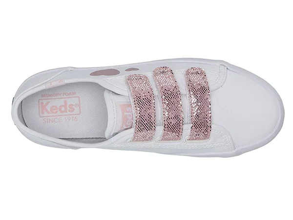 Keds Big Kid Kickstart 3V, Girl's, Size: 4, White