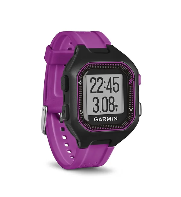 Garmin Forerunner 25, Small - Black and Purple (Certified Refurbished)