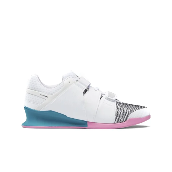 Reebok Legacylifter - White/Seaport Teal/Polished Pink, 8
