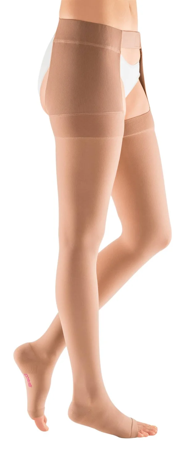 Mediven Plus 30-40 mmHg Open Toe Thigh High w/ Waist Attachment