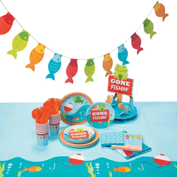 117ct Little Fisherman Tableware Kit for 16 Guests