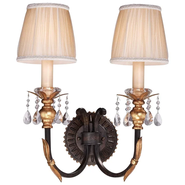 Metropolitan N2690-258B Bella Cristallo 2 Light Wall Sconce