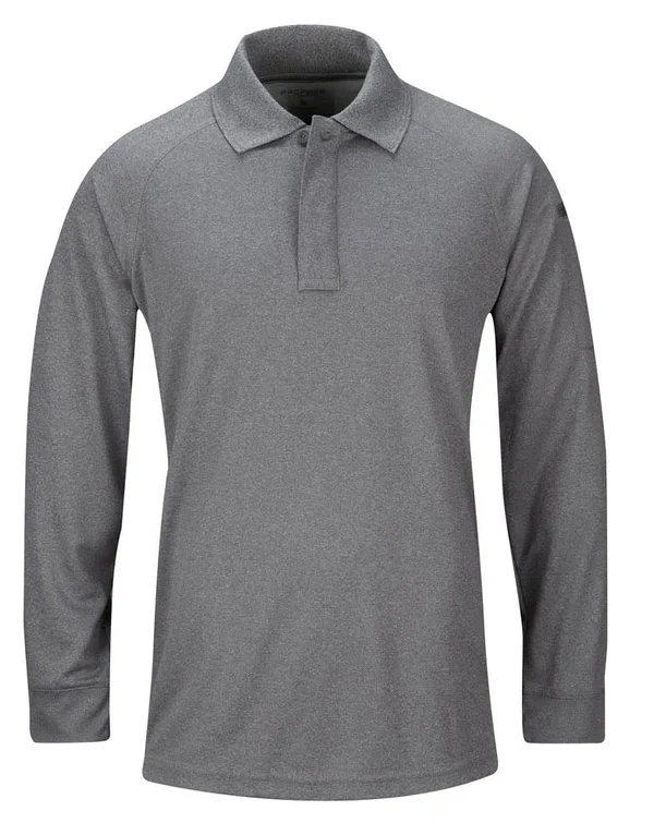 Propper Men's Snag-Free Polo - Long Sleeve (Heather Grey)