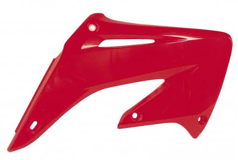Acerbis 2043630227 Radiator Shrouds - Red - Silver