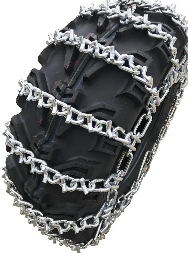 TireChain.com 22 x 11 x 8 - 22 11 8 ATV UTV 2 Link V Bar Tire Chains Set of 2