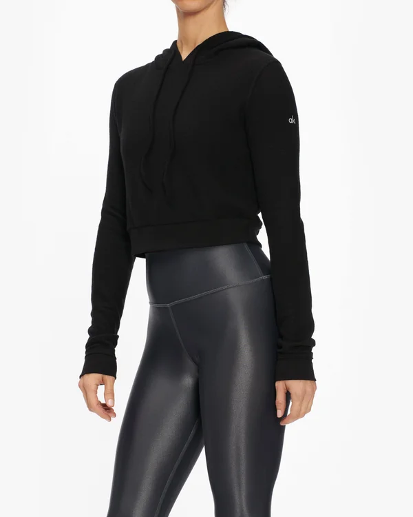 Alo Getaway Hoodie (Black) Women's Sweatshirt