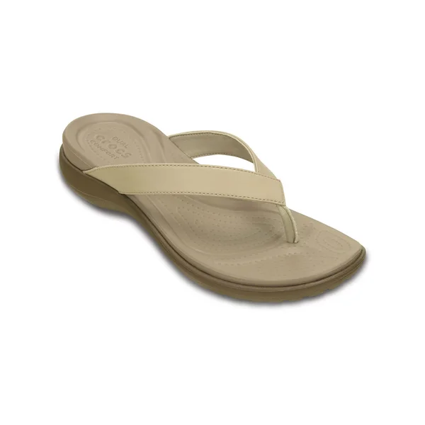 Crocs Women's Capri V Flip Flop Sandal - Size: 7 M, Brown