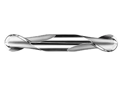 SGS 31578 15B 2 Flute Double End Ball End General Purpose End Mill - Titanium Nitride Coating, 7/16x22 Cutting Diameter, 9/16x22
