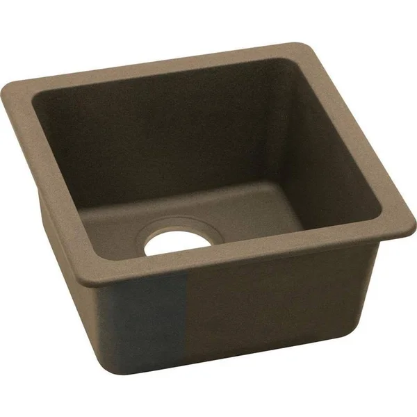 Elkay ELG1515MC0 Gourmet E-granite Universal Mount Single Bowl Sink - Mocha