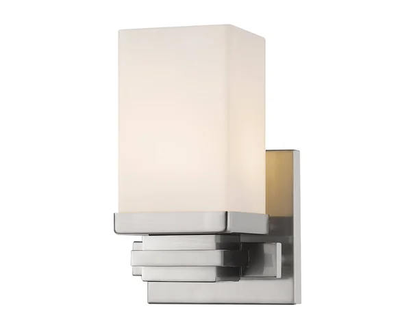New Zlite Product Avige Collection 1 Light Wall Sconce in Brushed Nickel Finish