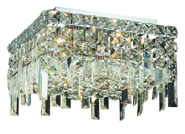 Elegant Lighting V2033F14C/EC Maxime 5 Light Chrome Flush Mount Clear Elegant Cut Crystal