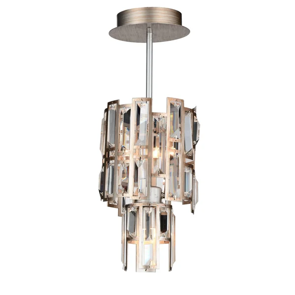 CWI Lighting 9903P6-3-193 Quida 3 Light Down Chandelier with Champagne Finish