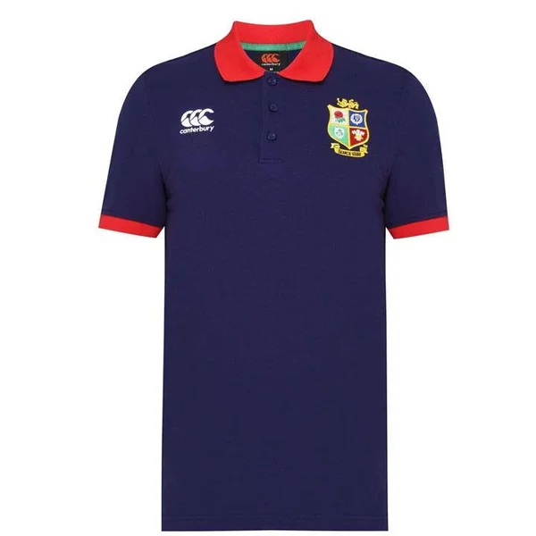 Canterbury British and Irish Lions Nations Polo Shirt Mens - Size Medium, Peacoat