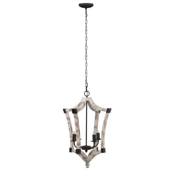 Au0026B Home Andreas Winged Chandelier, White