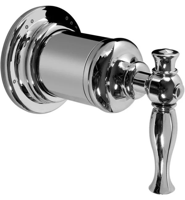 Graff G-8061-LM22S-PN-T Lauren TRANSFER Valve Trim Plate and Handle in Polished Nickel