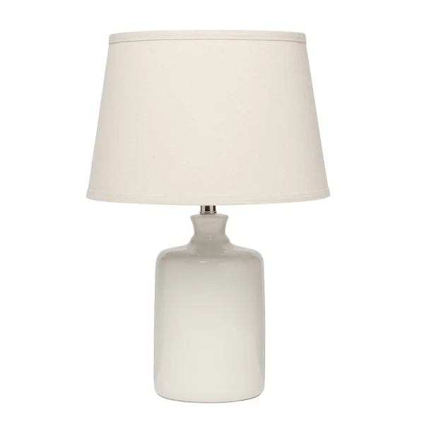 251 First Selby One-Light Table Lamp in Cream Ceramic White, Transitional, Bellacor