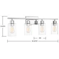 Savoy House-8-2149-4-11-Lambert - 4 Light Bath Bar Polished Chrome