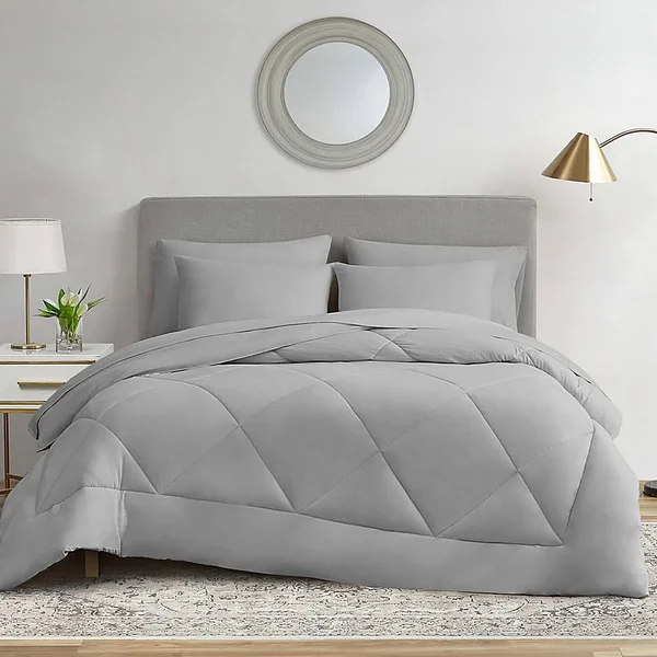 Ryleigh 7-Piece Queen Comforter Set in Grey