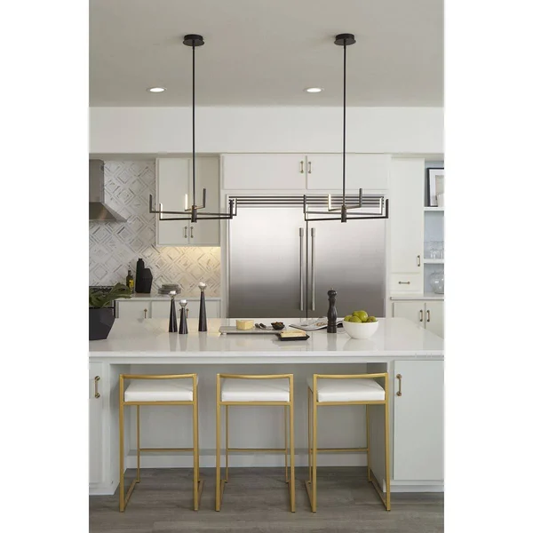 Progress Pivot 6-Light LED Chandelier - Matte Black - P400260-031-30