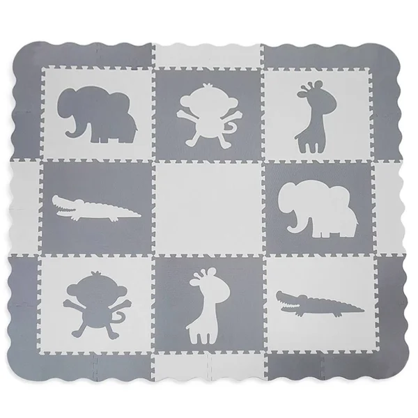 Clevr Xlarge Safari Animal Interlocking Eva Foam Kids Baby Play Floor