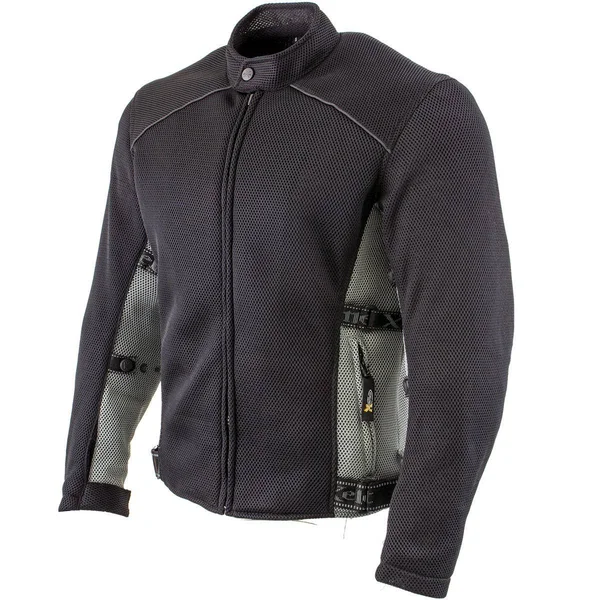 Xelement Cf505 Men's &Phantom Rider& Black Advanced Mesh Sports Jacket with X-Armor Protection - 5X-Large