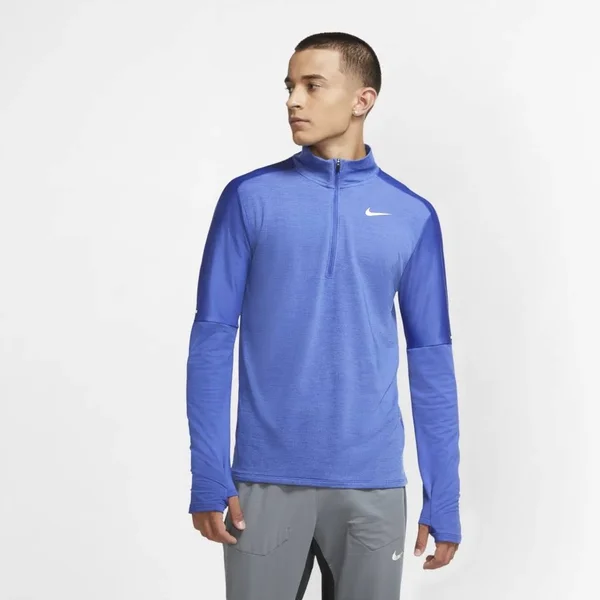 Nike Dri-Fit Men's 1/2-Zip Running Top - Astronomy Blue - M