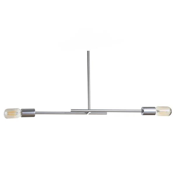 Jonathan Y Turing 30.5x22 Adjustable Metal LED Linear Pendant - Chrome