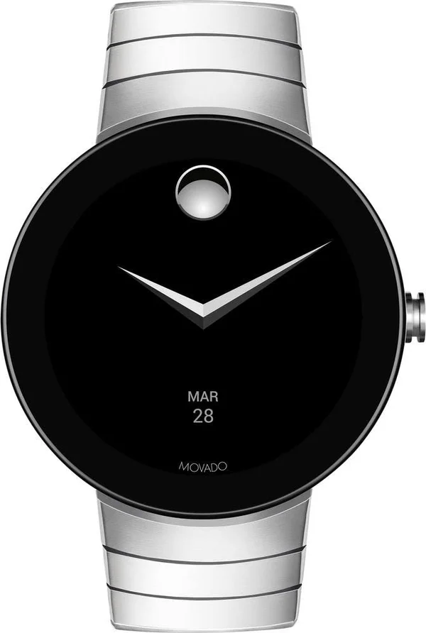 Movado - Connect Smartwatch 46.5mm Stainless Steel - Stainless Steel