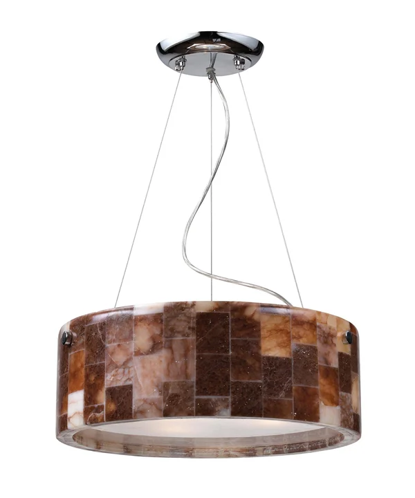 Elk Lighting 19095/3 Trevett 3- Light Pendant in Polished Chrome