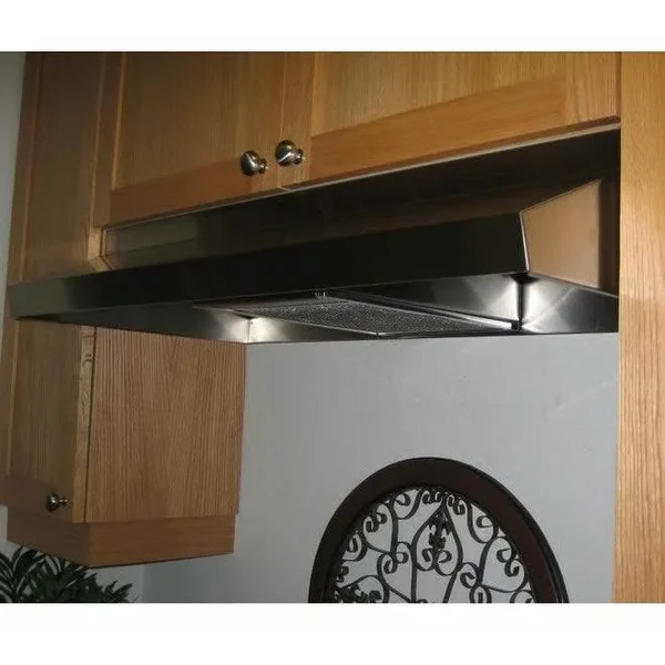 Imperial 1930E 190 CFM 30x22 Wide Sloped Under Cabinet Range Hood with - White