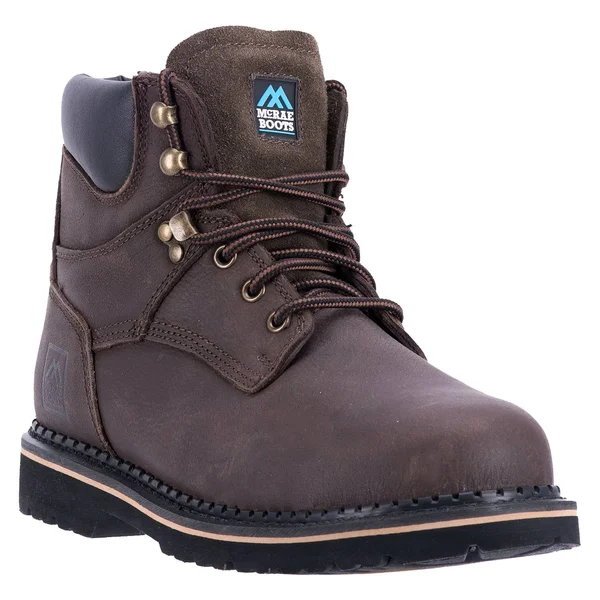 McRae Industrial Men's Steel Toe Lacer Brown Boots