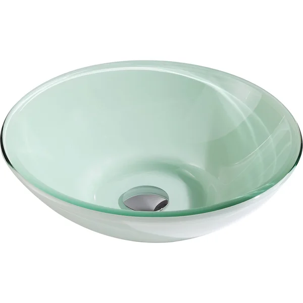 Anzzi LS-AZ083 Sonata Series Deco-Glass Vessel Sink in Lustrous Light Green