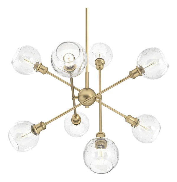 Golden Lighting 1945-8 OG-GLOBE-SD Axel - 8 Light Chandelier Olympic