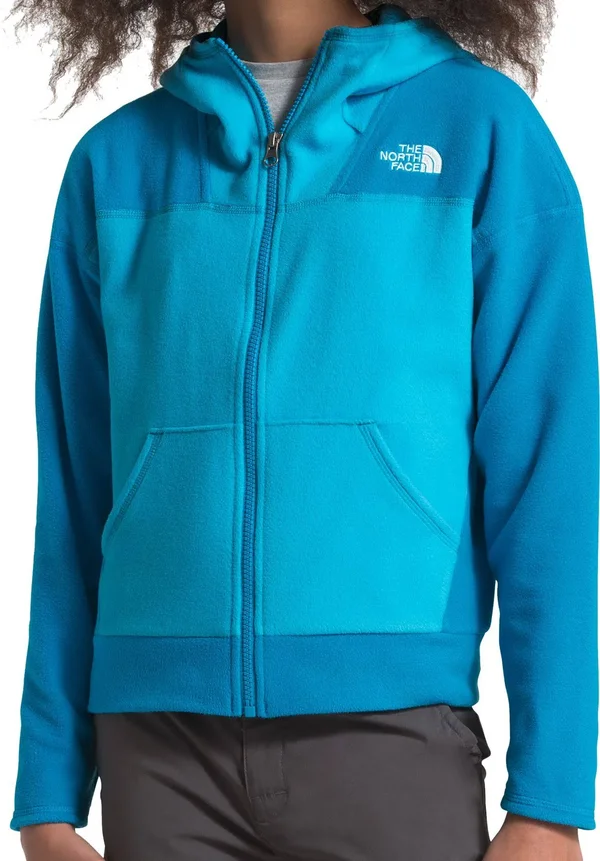 The North Face Glacier Full Zip Hoodie Turquoise Blue - Xxs