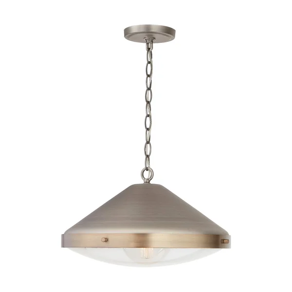 Austin Allen & Co-9D317A-Polaris - One Light Pendant Antique Nickel