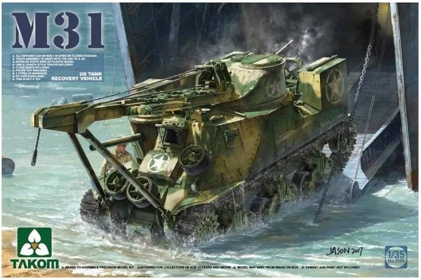 Takom 1/35 M31 US Tank Recovery vehicle - Scale Model, Squadron