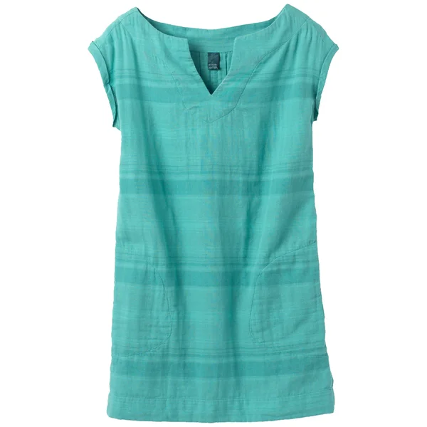 Prana Kai Dress- Women's Xs Retro Teal Stripe