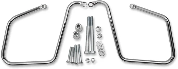 Drag Specialties Chrome Saddlebag Support Brackets